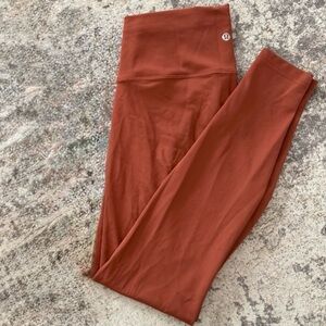 Lululemon Wunder Train in Terracotta! Size 10
